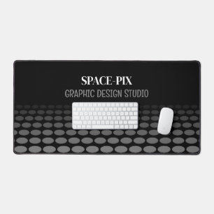 Monochrome Graphic, Graphic Designer Desk Mat