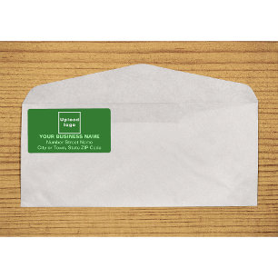 Monochrome Green Business Shipping Label