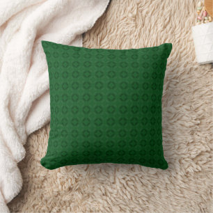 Monochrome green elegant geometric pattern. cushion
