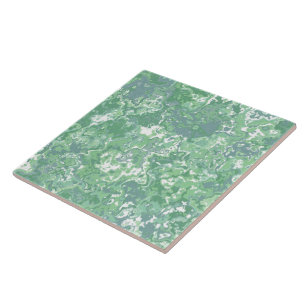 Monochrome Green Marble Tile