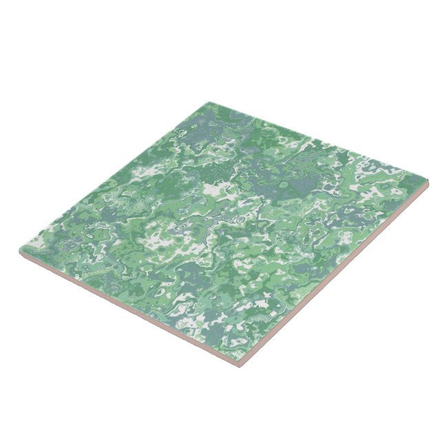 Monochrome Green Marble Tile (Side)