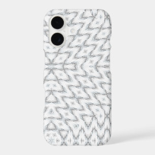 Monochrome grey and white geometric