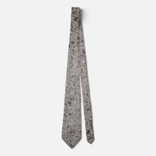 monochrome grey speckled stone pattern tie