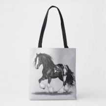Monochrome Gypsy Vanner Horse
