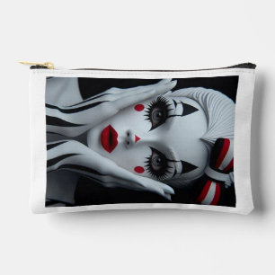 Monochrome Harlequin Makeup Bag – Bold & Elegant P