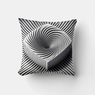Monochrome Illusion Pillow