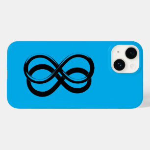Monochrome Infinity Symbol with Dropshadow Case-Mate iPhone 14 Case