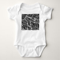 Monochrome Jungle Geometric Seamless Pattern