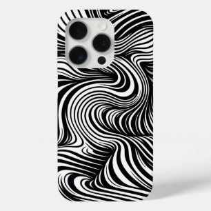 Monochrome Kaleidoscope iPhone 15 Pro Case