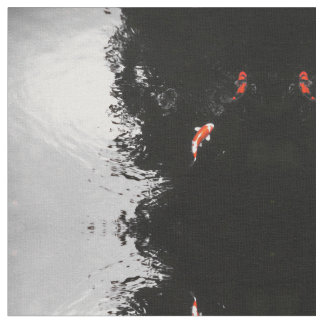 Monochrome Koi Fabric