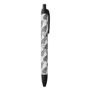 monochrome lifelike drawing of cute donkey black ink pen