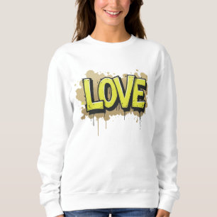 Monochrome Love Tag Sweatshirt