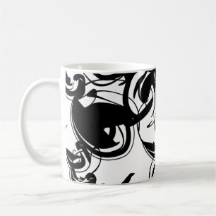 Monochrome Magic: Decorative Mug
