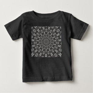 Monochrome Mandala Baby T-Shirt