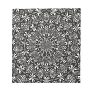 Monochrome Mandala Notepad