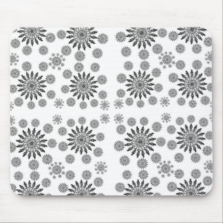 ​Monochrome Mandala Symphony: Modern Geometric Pat Mouse Mat
