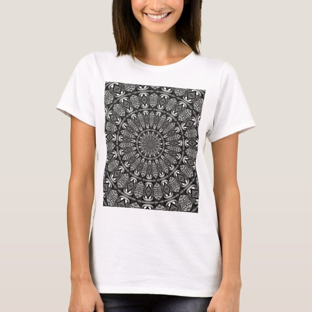 Monochrome Mandala T-Shirt (Front)