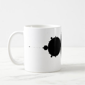 monochrome mandelbrot. coffee mug