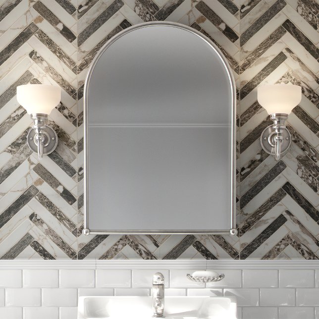 Monochrome Marble Herringbone Chevron  Wallpaper (Creator Uploaded)