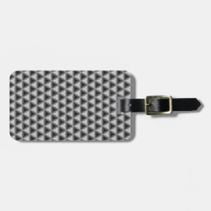 Monochrome Marbled Cubes Luggage Tag
