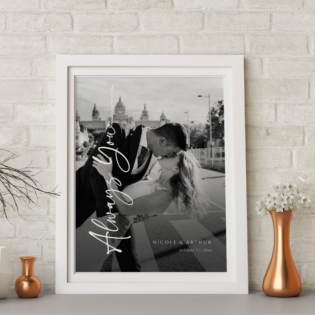 Monochrome Memories | 'Always You' Custom Art Canvas Print (Monochrome Memories 'Always You' Custom Art Canvas Print )