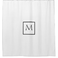 Monochrome Minimalist Rectangle Monogram