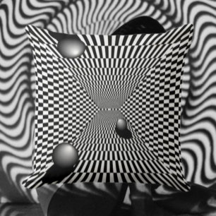 Monochrome Mirage Cushion