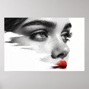 Monochrome Muse: A Glimpse of Grace Poster