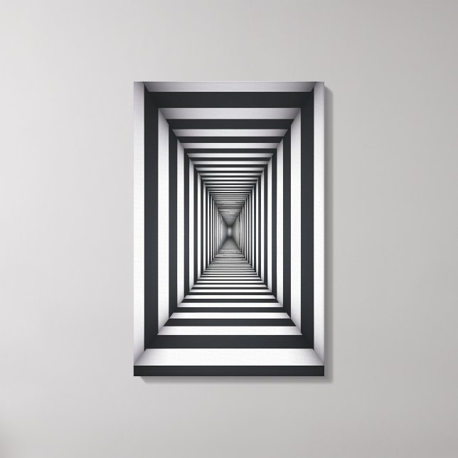 Monochrome Odyssey Canvas Print (Front)