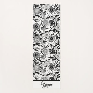 Monochrome Personalised Mandala Yoga Mat