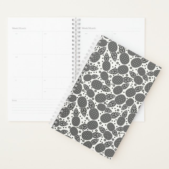 Monochrome Pineapples Planner (Display)