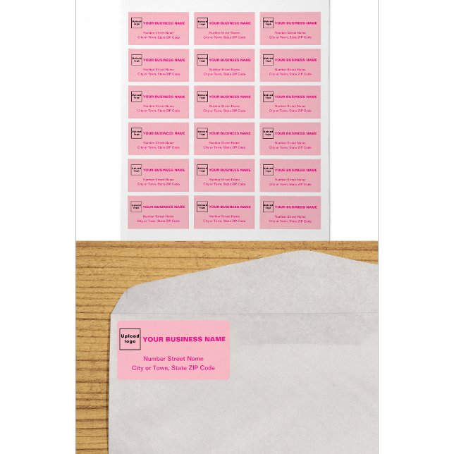 Monochrome Pink Colour Address Label (Creator Uploaded)