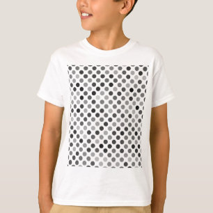 Monochrome Polka Dot Pattern (Black & White Dots) T-Shirt