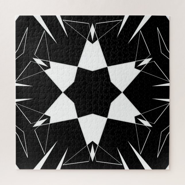 Monochrome Pulse Jigsaw Puzzle (Vertical)