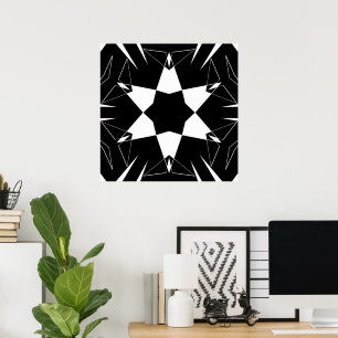 Monochrome Pulse Poster