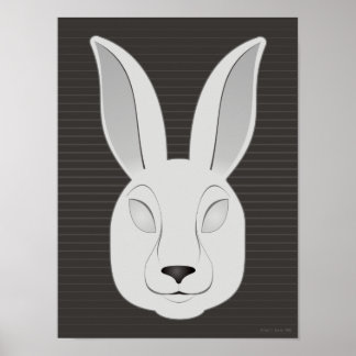 Monochrome Rabbit Poster