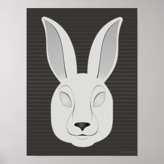 Monochrome Rabbit Poster (Front)