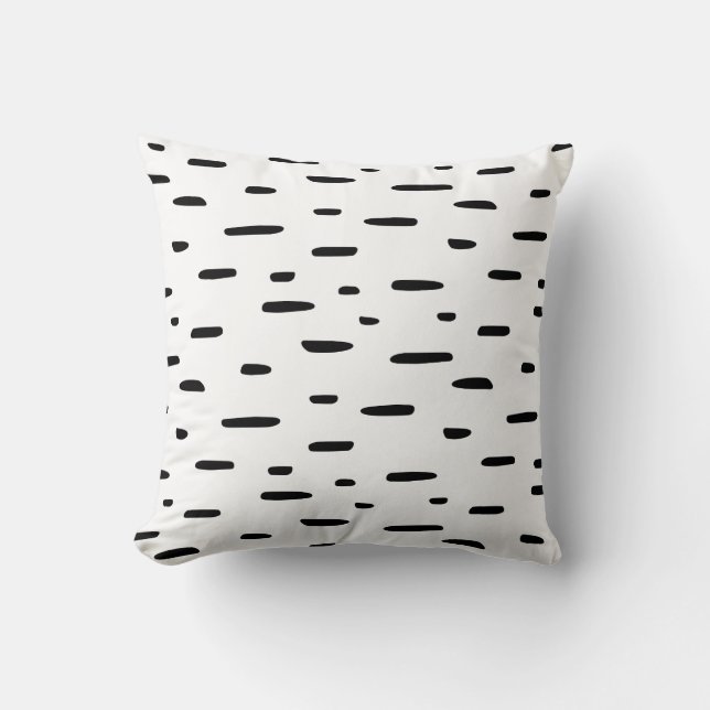 Monochrome | Reversible Black & White Flecks Cushion (Front)