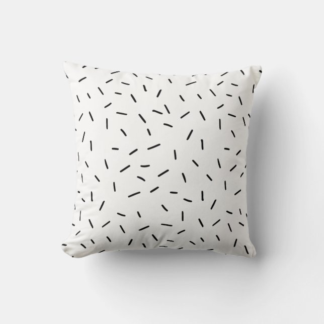 Monochrome | Reversible Black & White Sprinkles Cushion (Front)