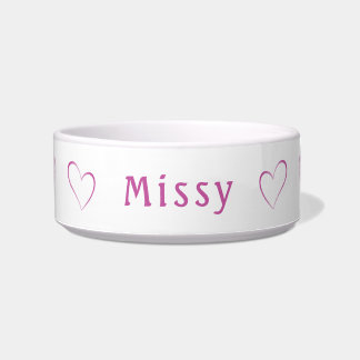 Monochrome Simple Elegant Personalised Bowl