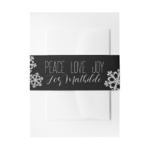 Monochrome Snowflake Christmas Pattern with Script