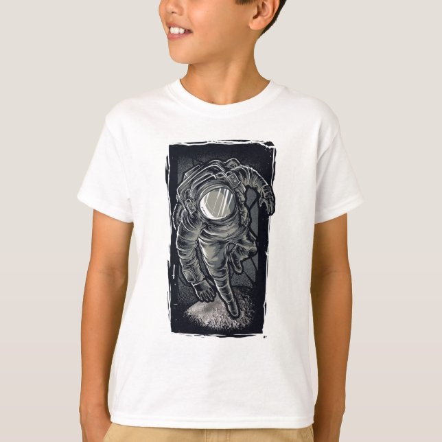 Monochrome Space Explorer Astronaut Tee (Front)