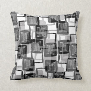 Monochrome Squares Cushion