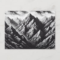 Monochrome Stone Wall with Rough Mountain Texture