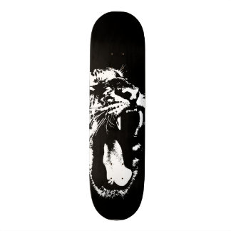 Monochrome Tiger Skateboard