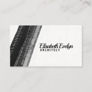 Monochrome Trails on White Business Card