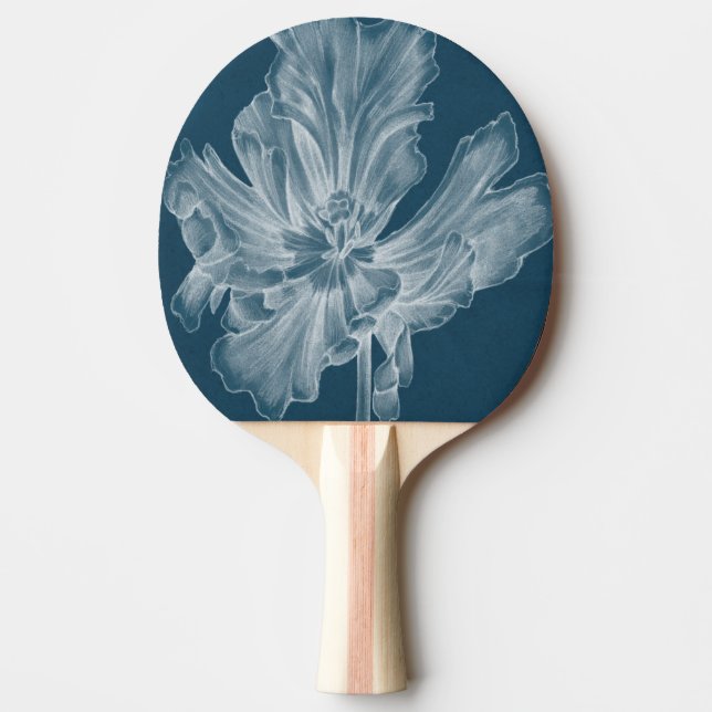 Monochrome Tulip II Ping Pong Paddle (Front)