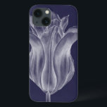 Monochrome Tulip III iPhone 13 Case<br><div class="desc">Floral</div>