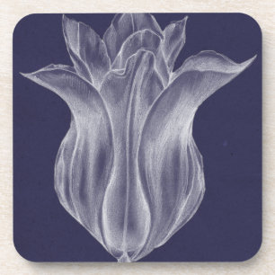 Monochrome Tulip III Coaster