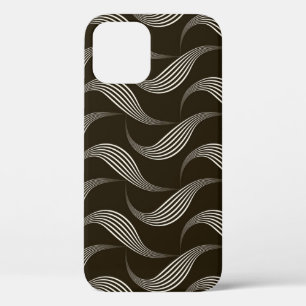 Monochrome Vintage: Geometric Seamless Ornament. iPhone 12 Case